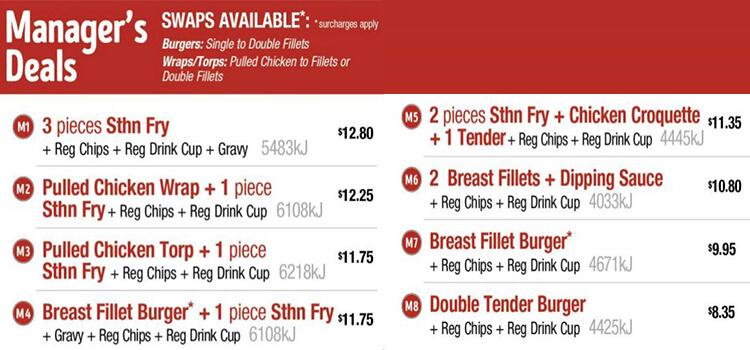 kingsley's chicken offer