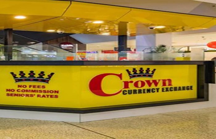 Crown currency exchange banner