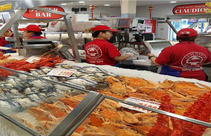 Claudio's Seafoods Banner